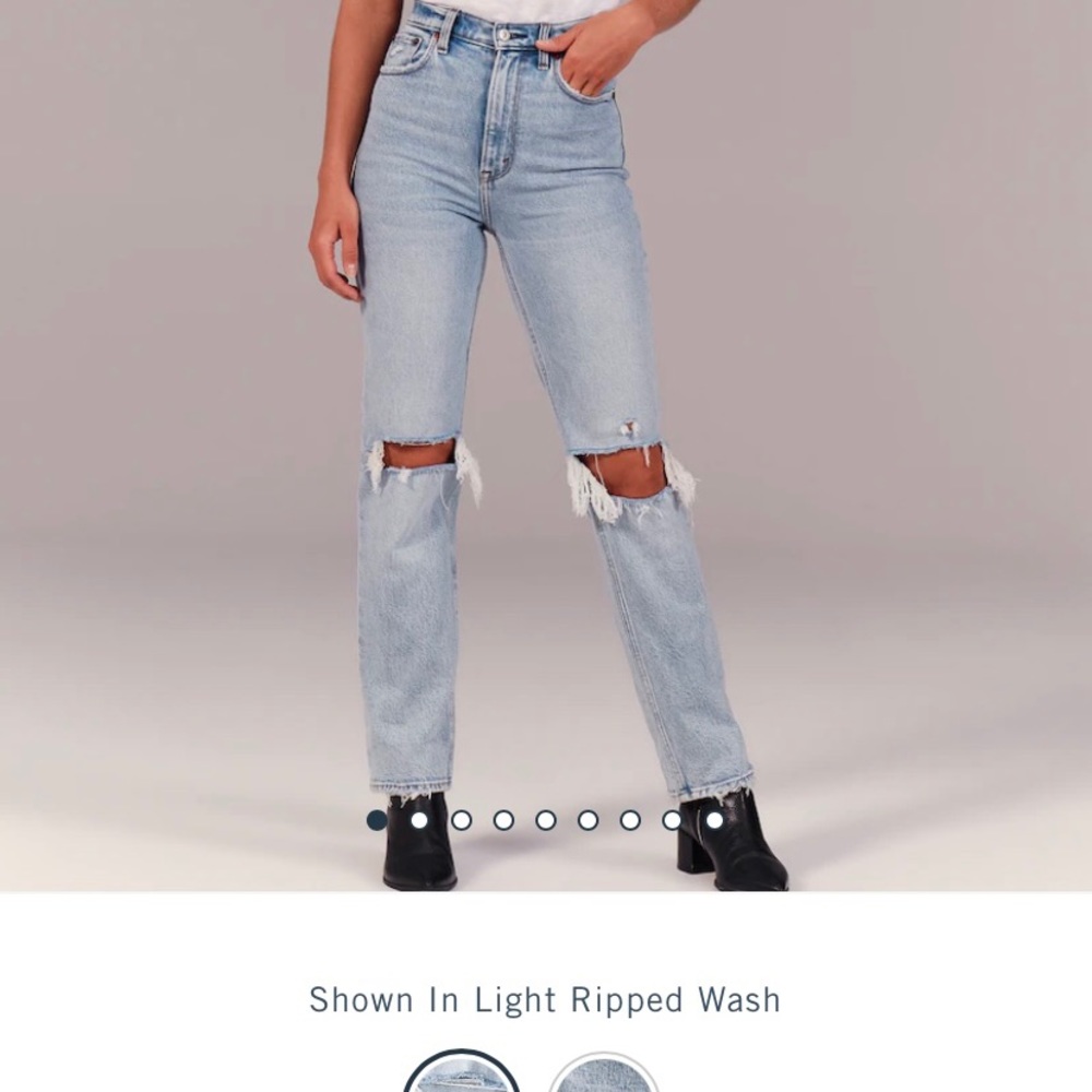 90s ultra high rise straight jeans 27